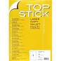 100X ETIQUETTES ETIQUETTE TOP STICK LABELS  A4/1 / 210 X 297 MM