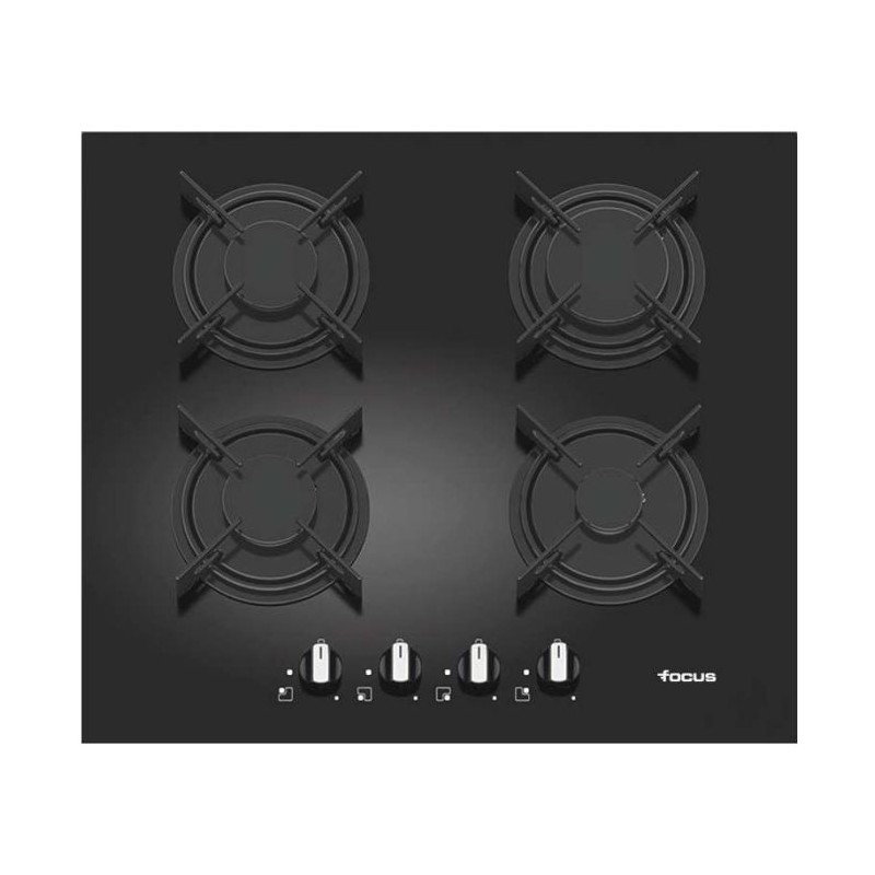 PLAQUE DE CUISSON FOCUS F409B 4 FEUX 60 CM - NOIR