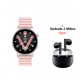 SMART WATCH KIESLECT CALLING  LADY LORA 2 PINK + Earbuds 2 Mibro Offerts