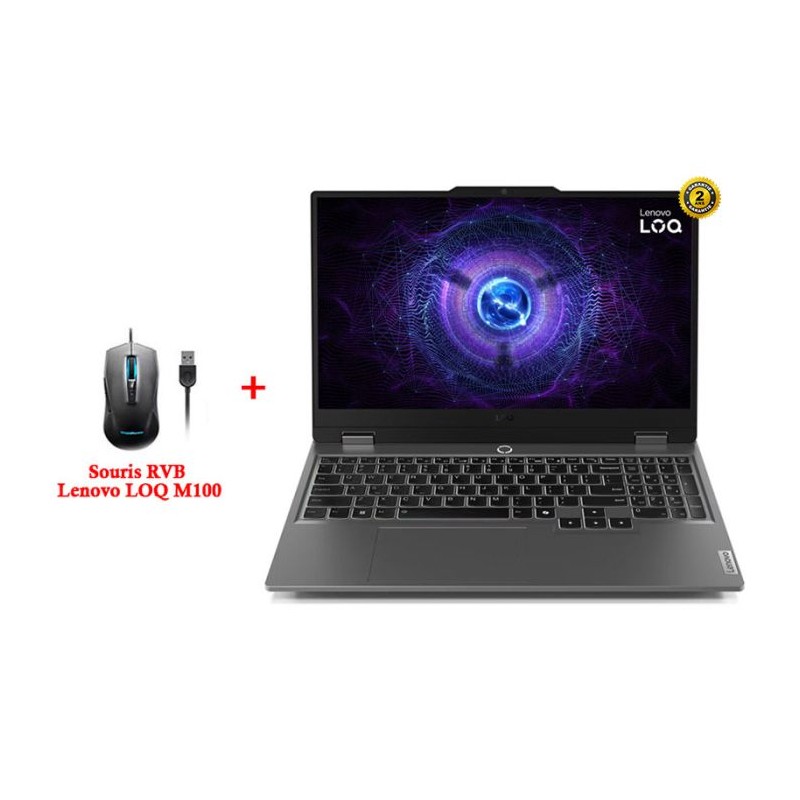 PC PORTABLE Gamer LENOVO LOQ 15IRX9 i7 13ème Gén 16Go RTX 3050 83DV00JRFG