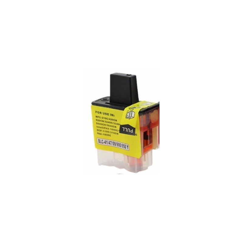 Cartouche d'encre adaptable Brother-LC09/41/900/47/950 Jaune