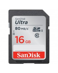 CARTE MEMOIRE SANDISK ULTRA SDHC UHS-1 CARD 16GB