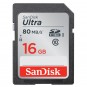 CARTE MEMOIRE SANDISK ULTRA SDHC UHS-1 CARD 16GB