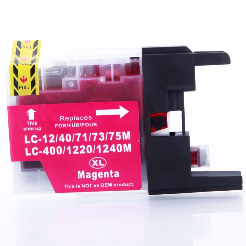 CARTOUCHE BROTHER ADAPTABLE LC40/71/73 MAGENTA PRINT PRO