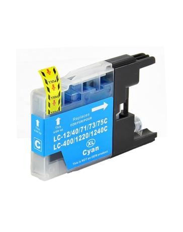 CARTOUCHE BROTHER ADAPTABLE LC40/71/73/1220/1240 CYAN PRINT PRO