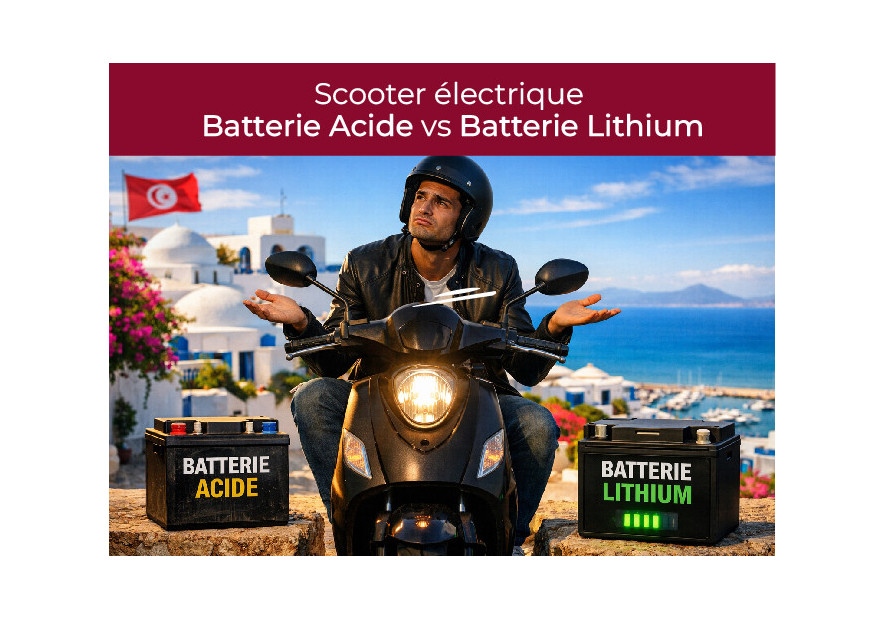 Scooter électrique : Batterie Acide vs Batterie Lithium (Guide complet 2026)